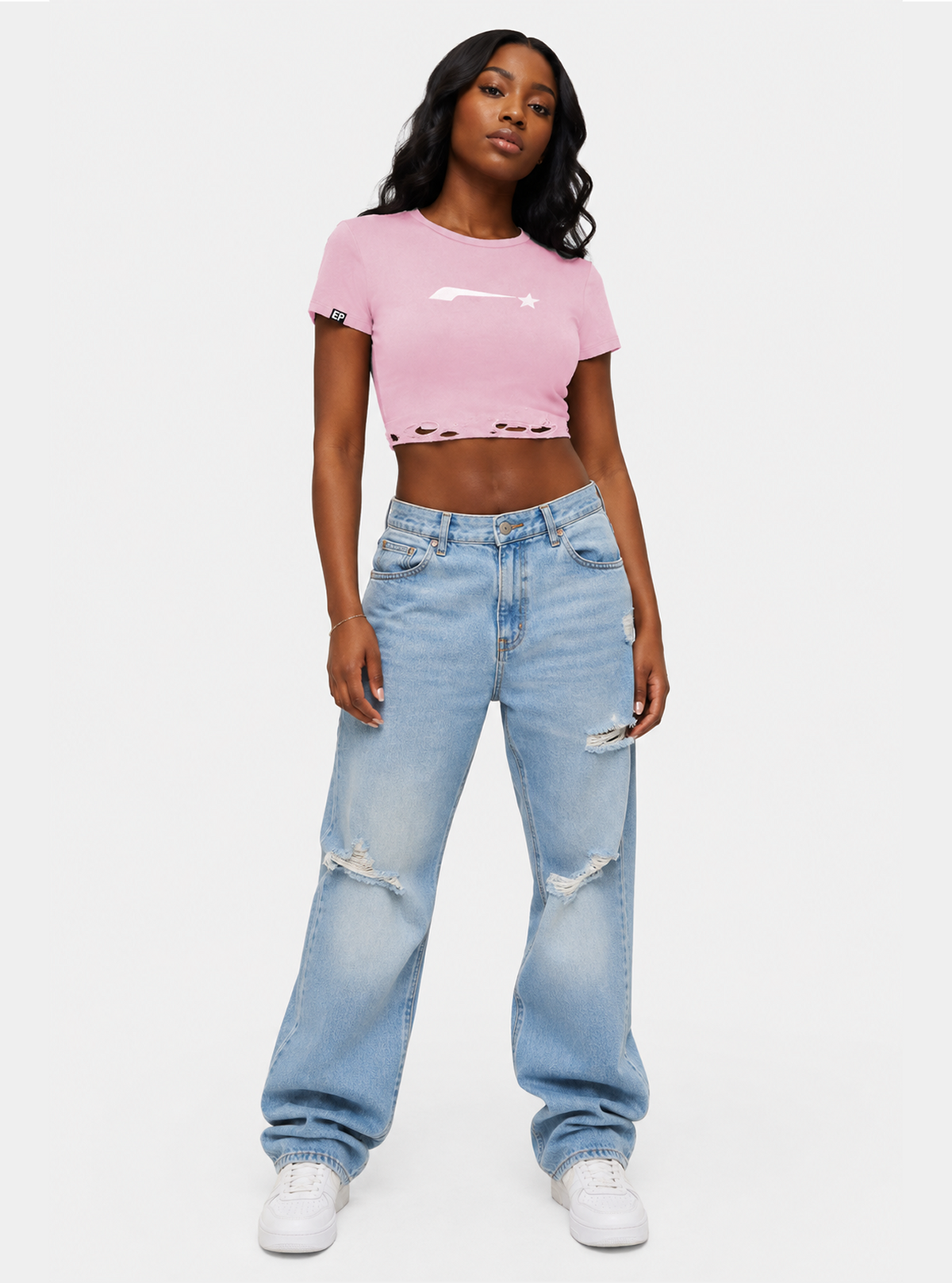 Women’s logo crop tee