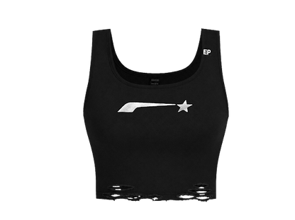 Women’s logo crop sleeveless tee