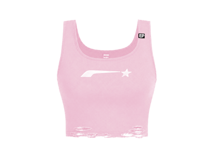 Women’s logo crop sleeveless tee